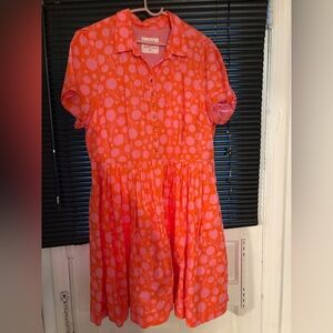 Tuesday Of California- Coral Dress in Dandelion